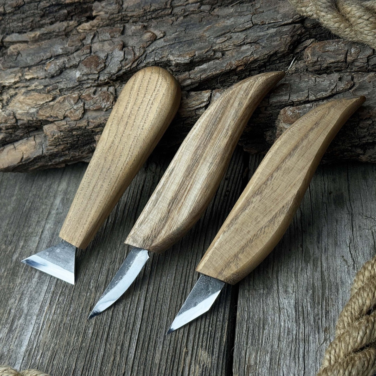 3-Piece Wood Carving Knife Set