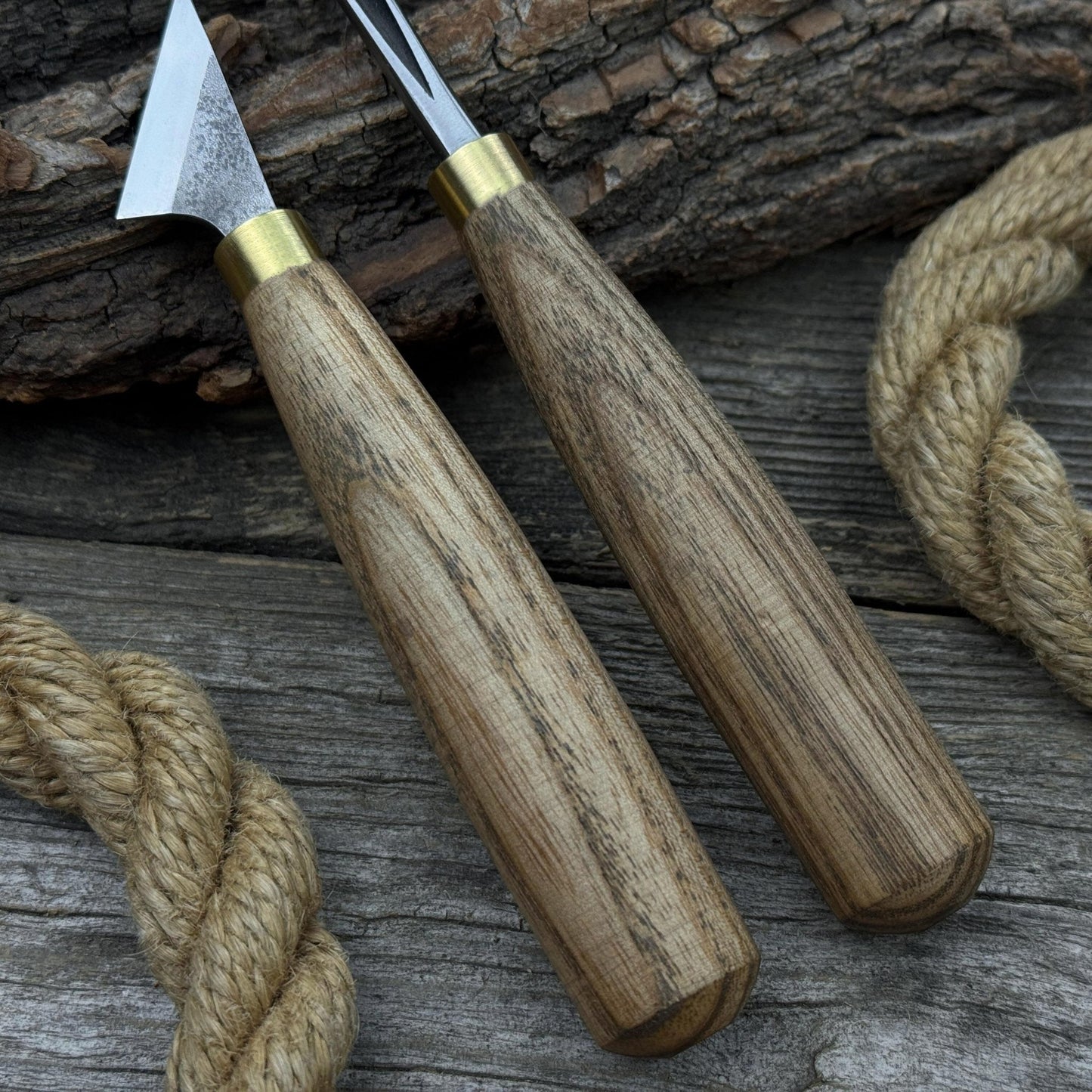3-Piece Wood Carving Tool Set with Leather Strop