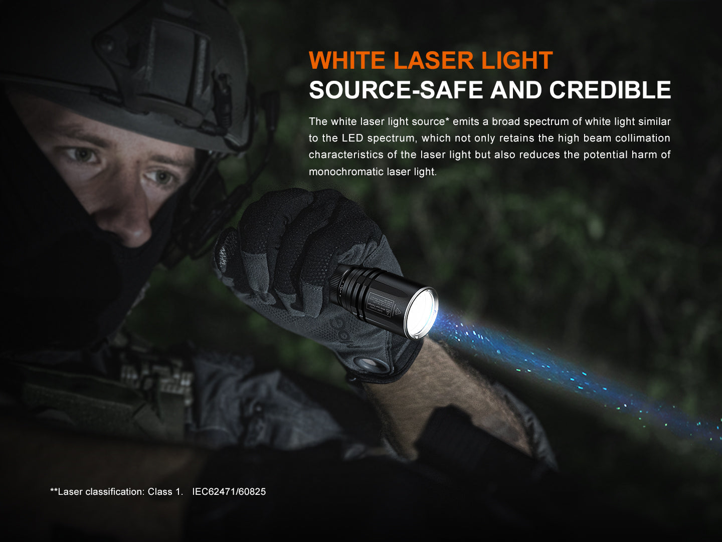 Fenix TK30R Tactical White Laser Rechargeable Flashlight