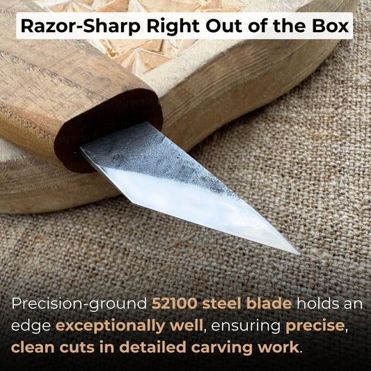 Detail Wood Carving Knife, 2.5 cm (1 inch)