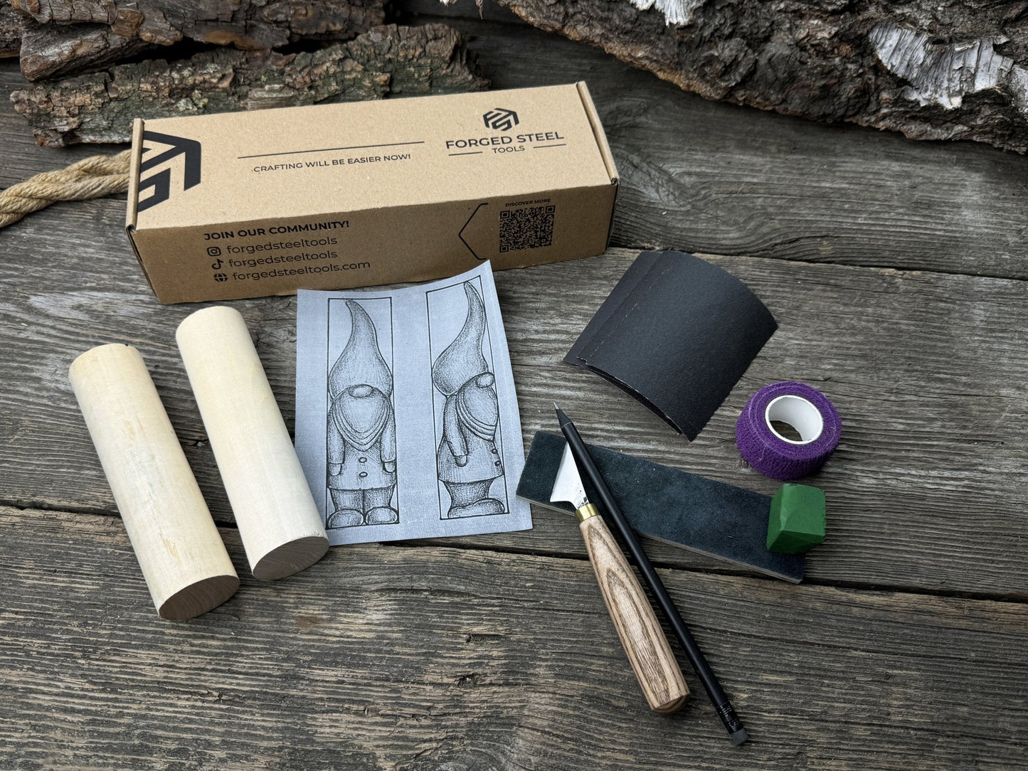 Gnome Carving Kit - Ideal for Beginners, Adults, Teens & Kids