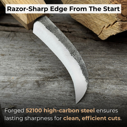 Mushroom Knife with Brush For Harvesting, 7.5 cm (2.95 inches)