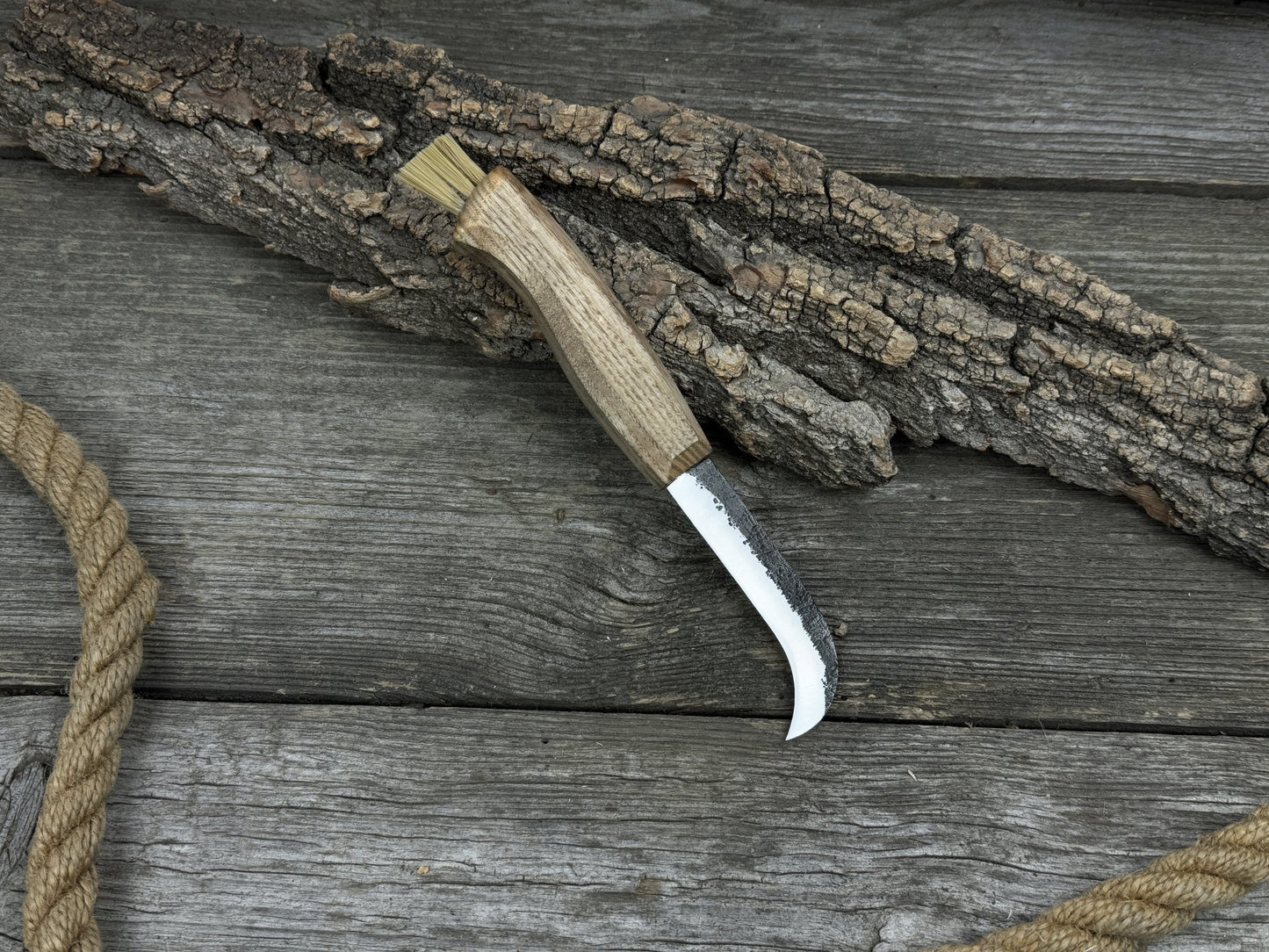 Mushroom Knife with Brush For Harvesting, 7.5 cm (2.95 inches)
