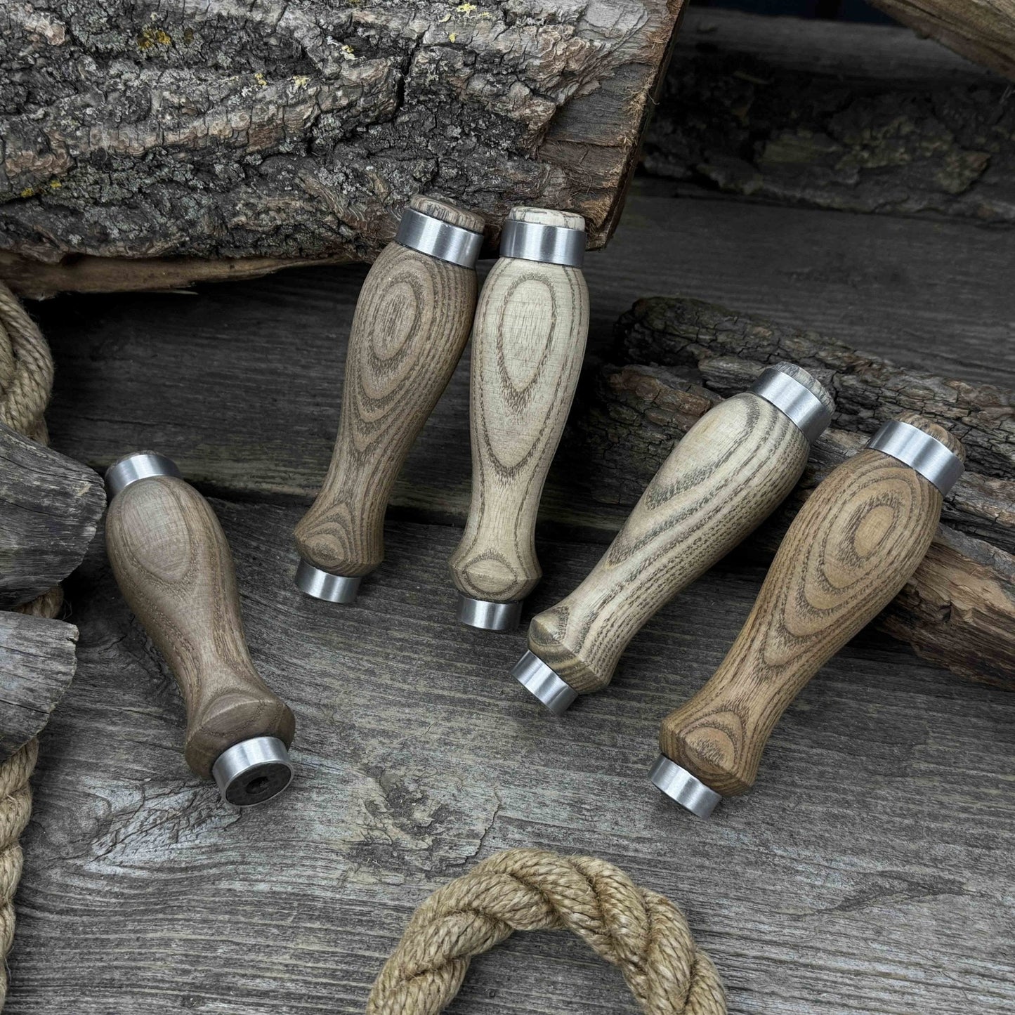 Set of 5 Ash Wood Replacement Handles