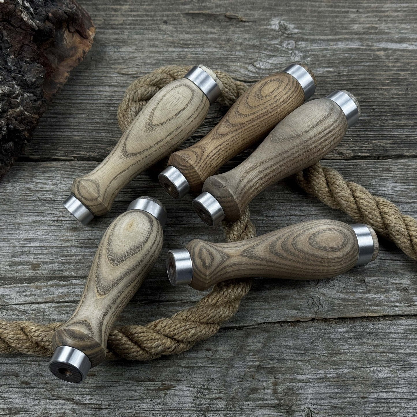 Set of 5 Ash Wood Replacement Handles