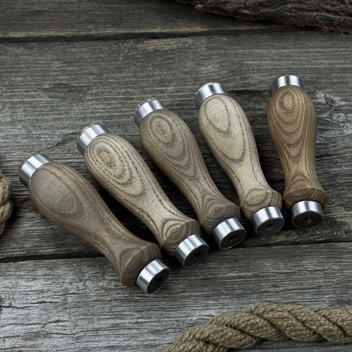 Set of 5 Ash Wood Replacement Handles