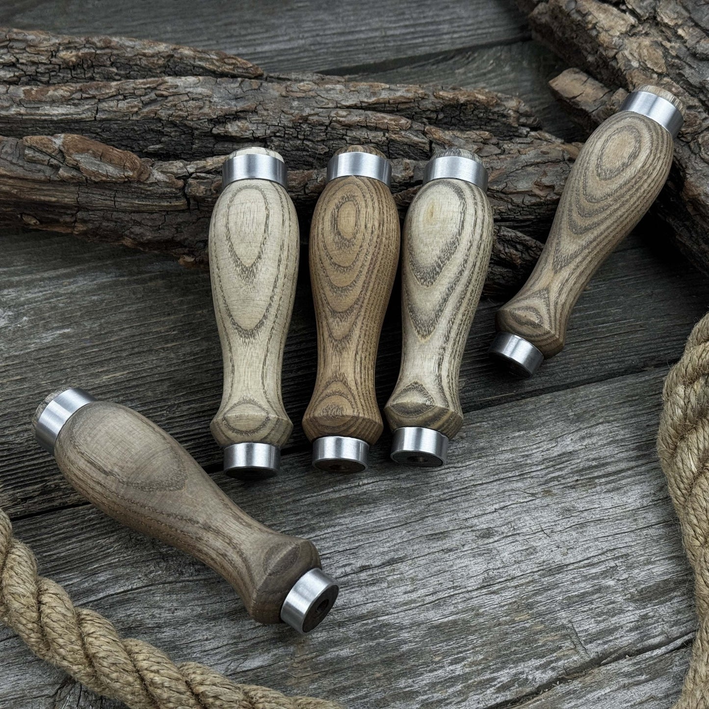 Set of 5 Ash Wood Replacement Handles