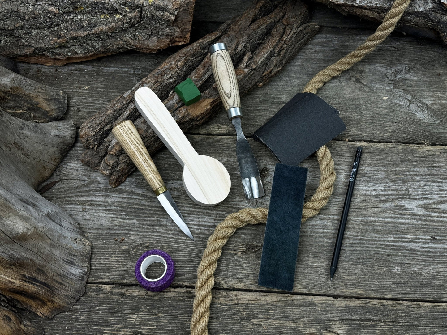 Spoon Carving Kit – Starter Carving Set for Hobbyists, Teens, Adults & Beginners
