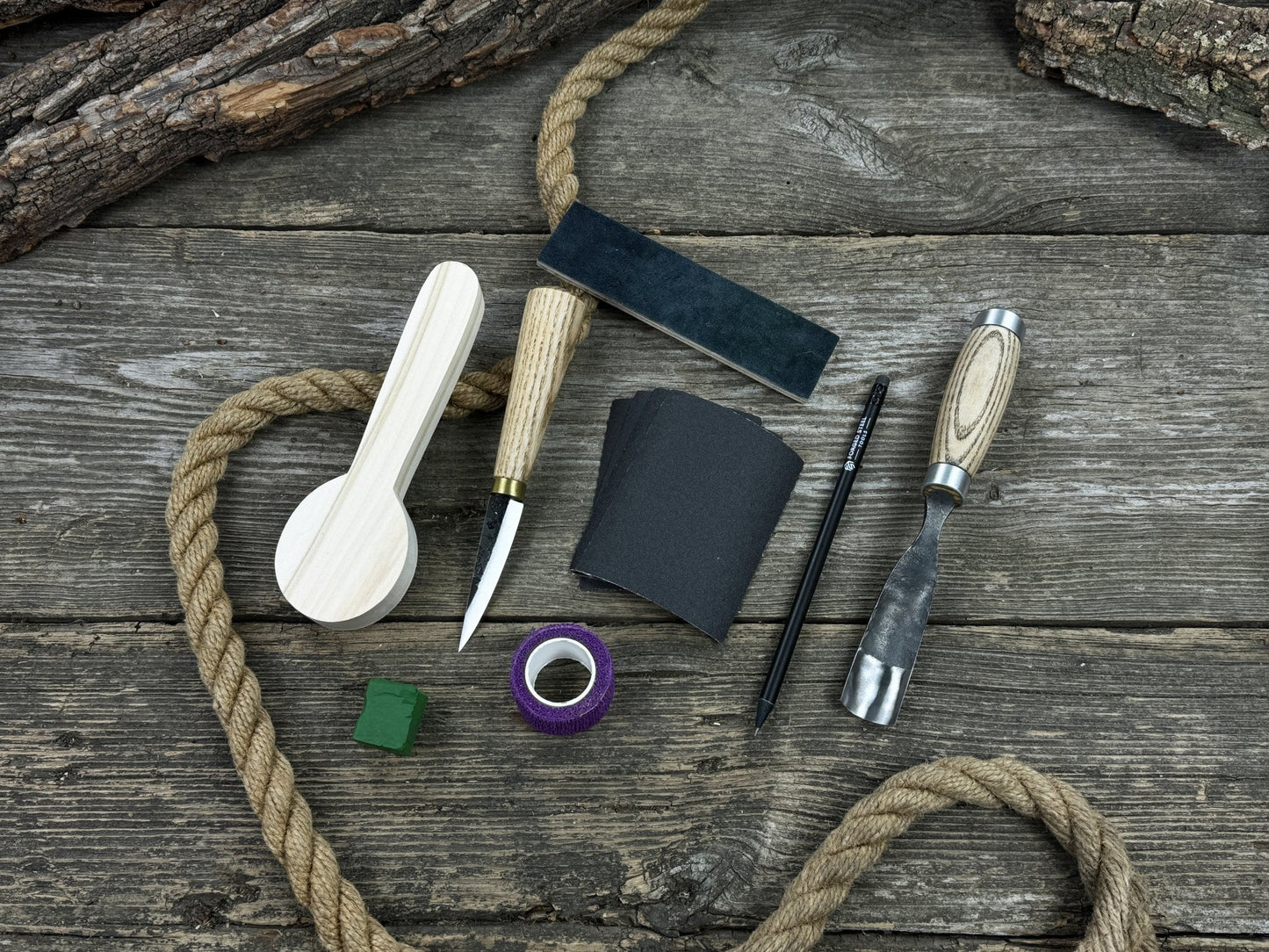 Spoon Carving Kit – Starter Carving Set for Hobbyists, Teens, Adults & Beginners