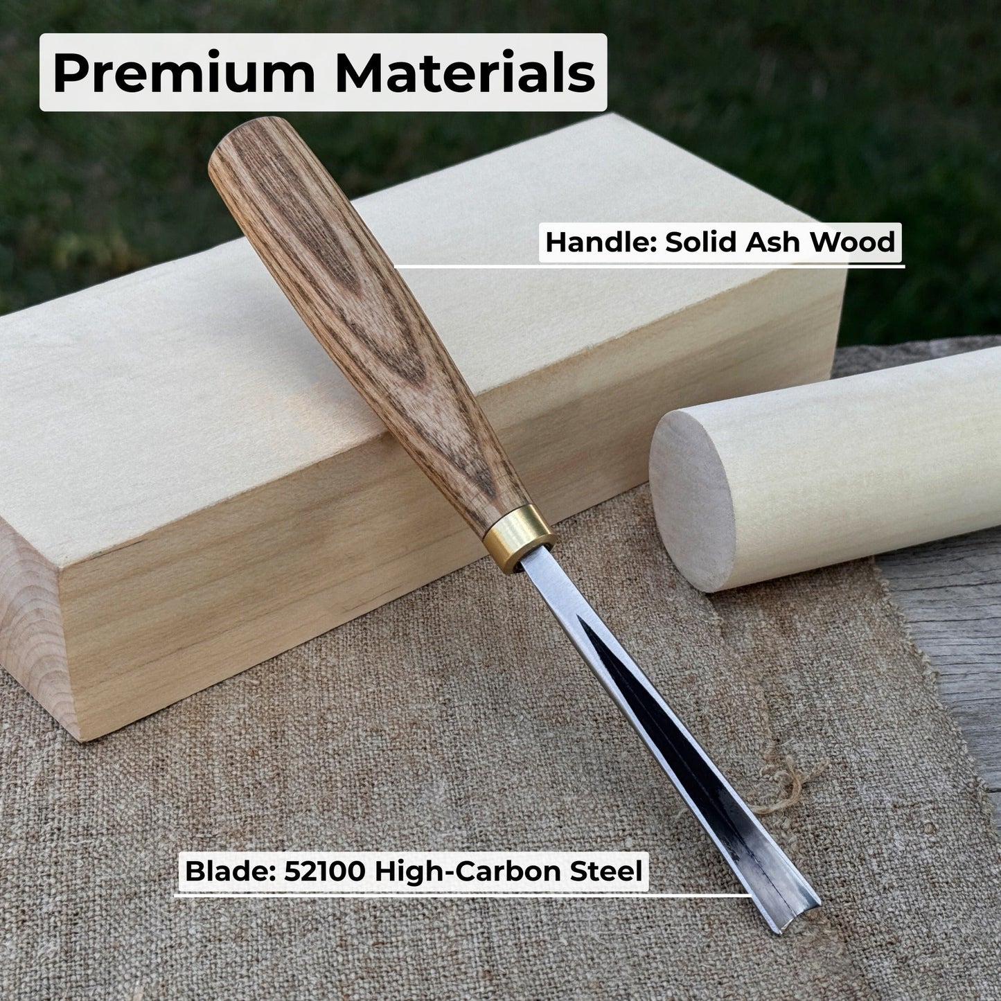 V-Parting Chisel 60 Degree, Blade 8 mm (0.31 inches)