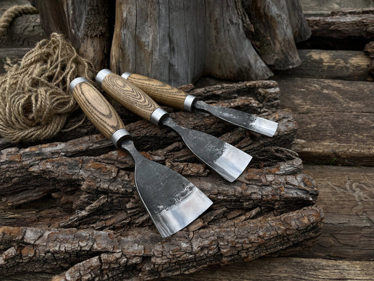 3-Piece Straight Rounded Chisel Set