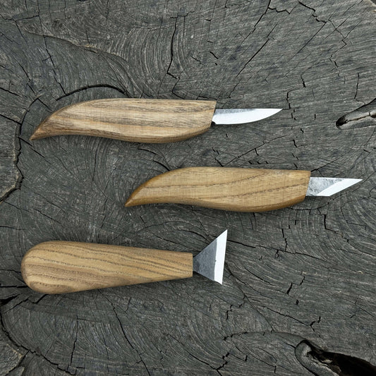 3-Piece Wood Carving Knife Set