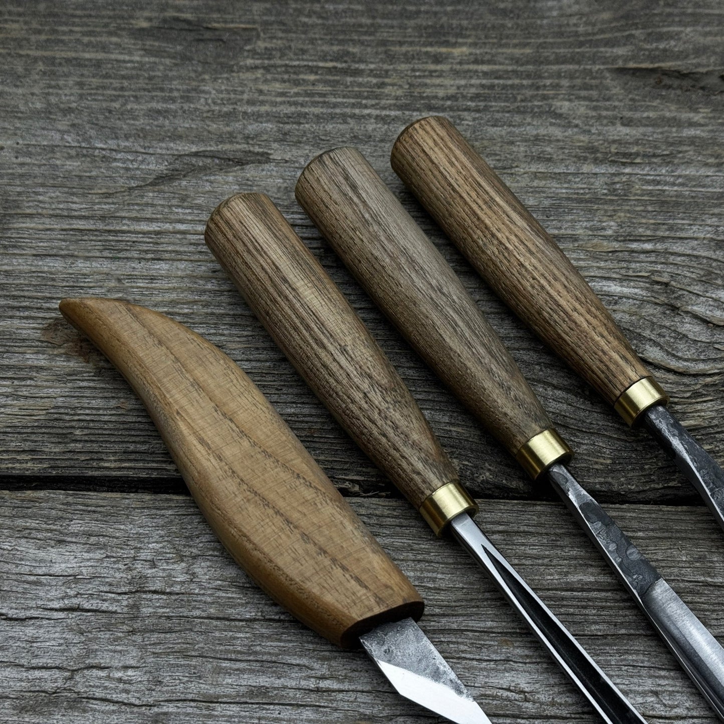 4-Piece Carving Knife, Chisel & Gouge Set