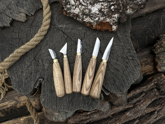 5-Piece Wood Carving Knife Set