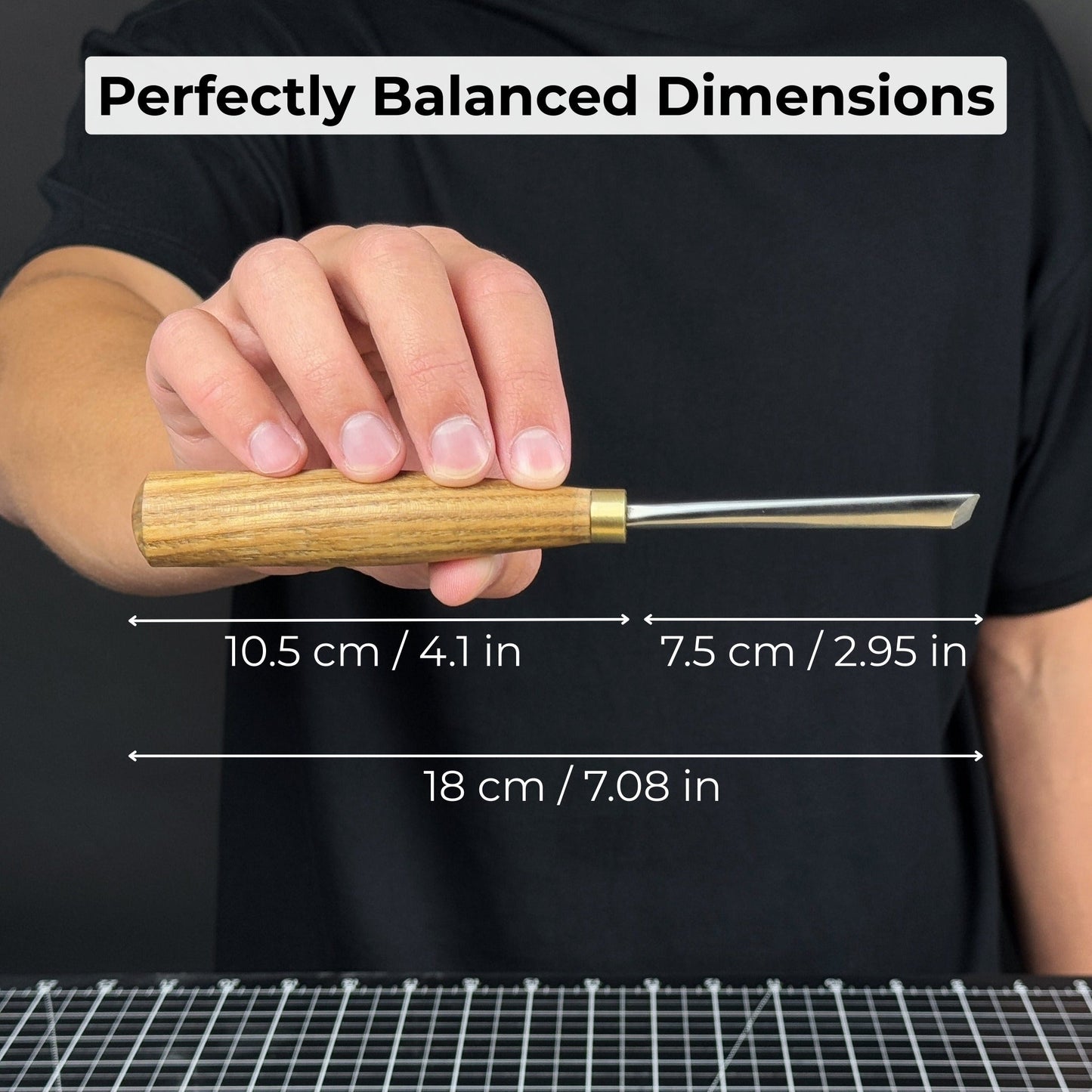 V-Parting Chisel 60 Degree, blade 6 mm (0.24 inches)