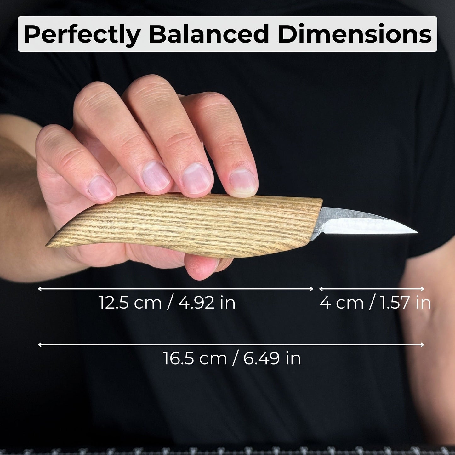 Detail Knife for Wood Carving, 4 cm (1.57 inches)