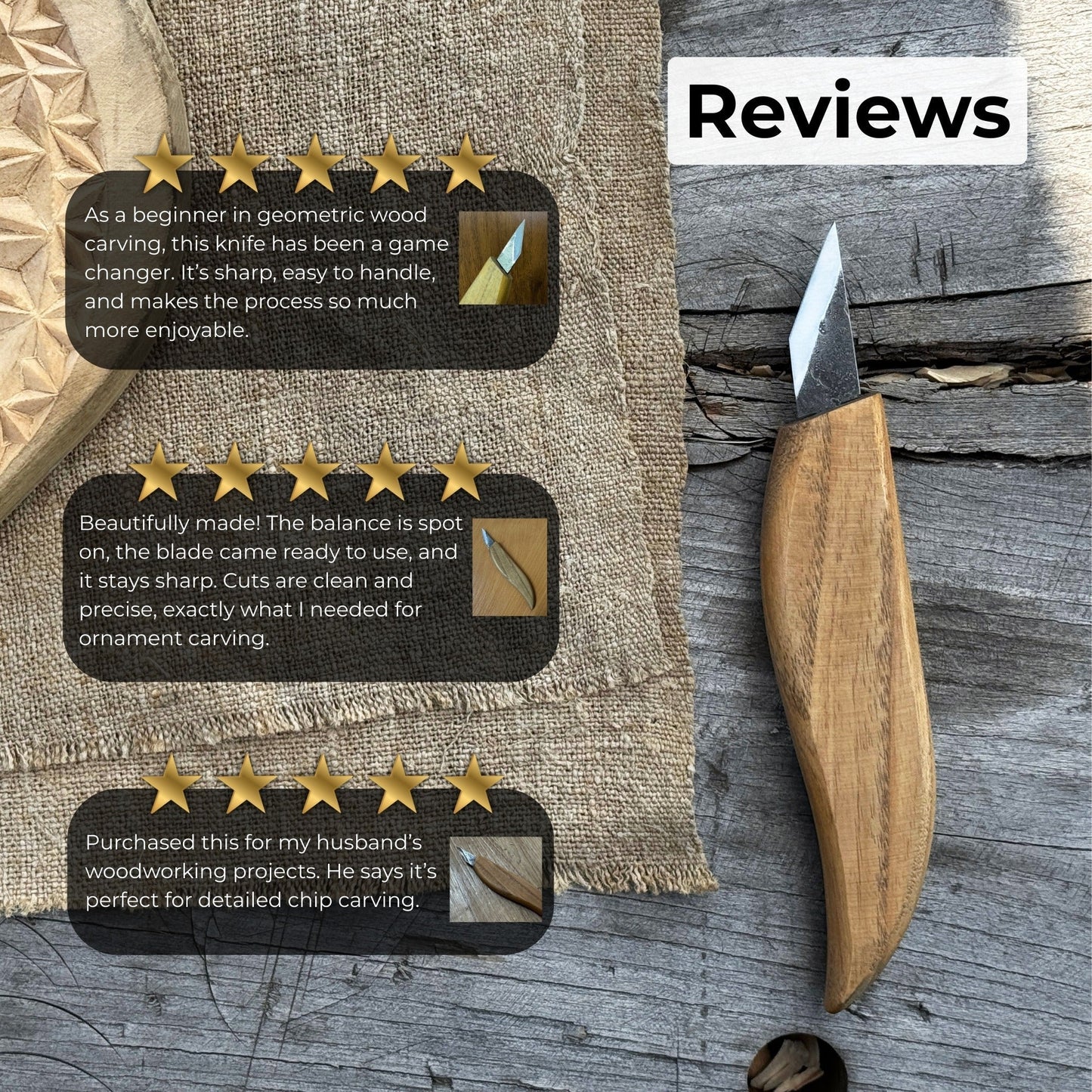 Detail Wood Carving Knife, 2.5 cm (1 inch)