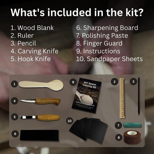 DIY Wood Carving Kit – Spoon Making Set for Beginners