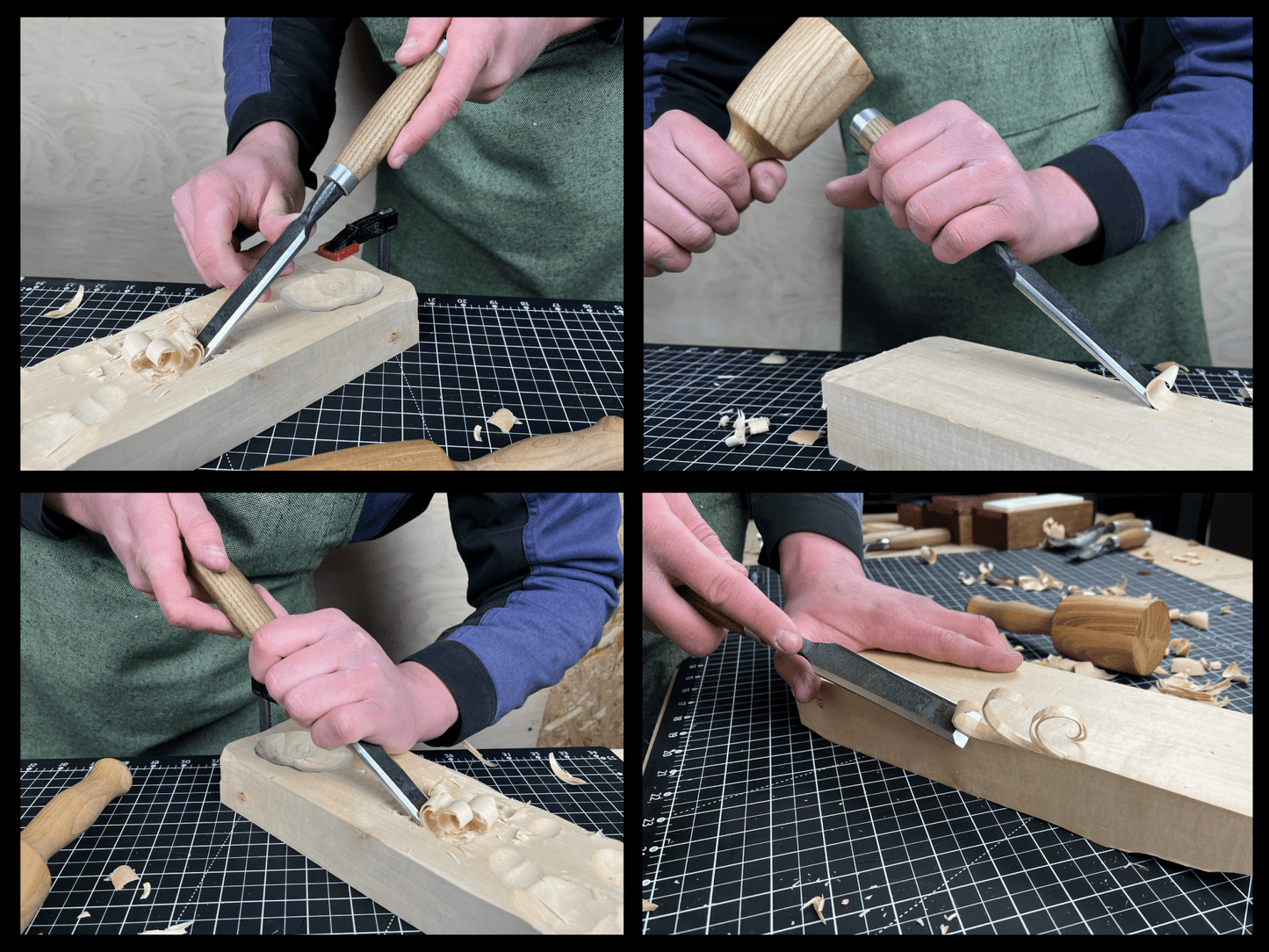 Wood Carving Chisel, 10 - 50 mm (0.39 - 1.97 inches)
