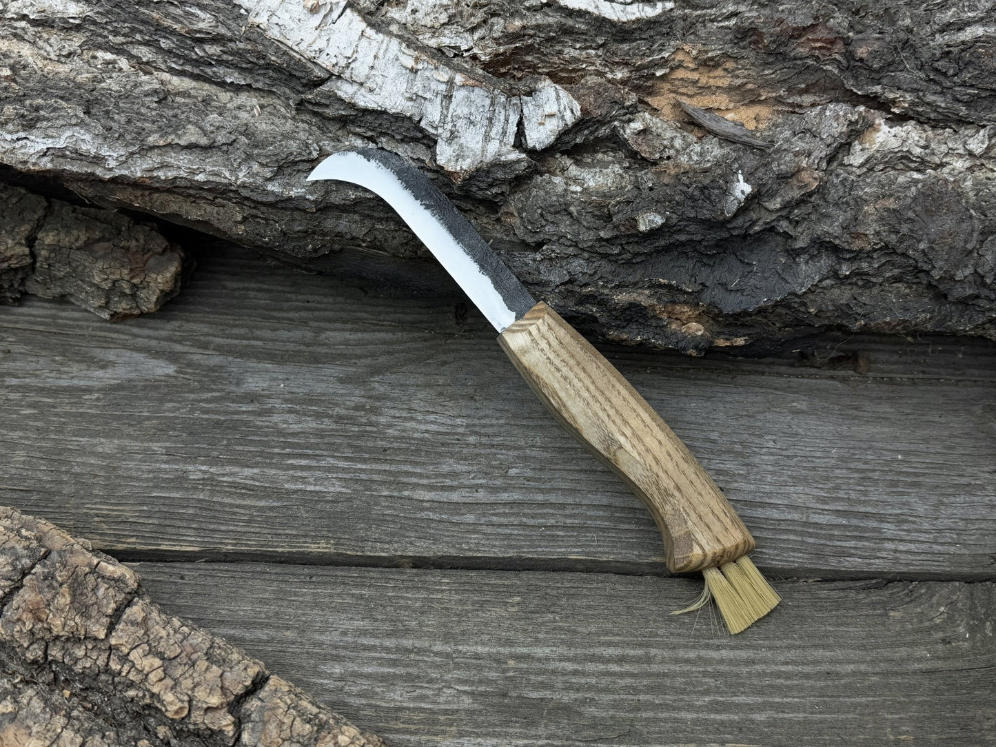 Mushroom Knife with Brush For Harvesting, 7.5 cm (2.95 inches)