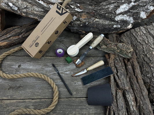 Spoon Carving Kit – Starter Carving Set for Hobbyists, Teens, Adults & Beginners