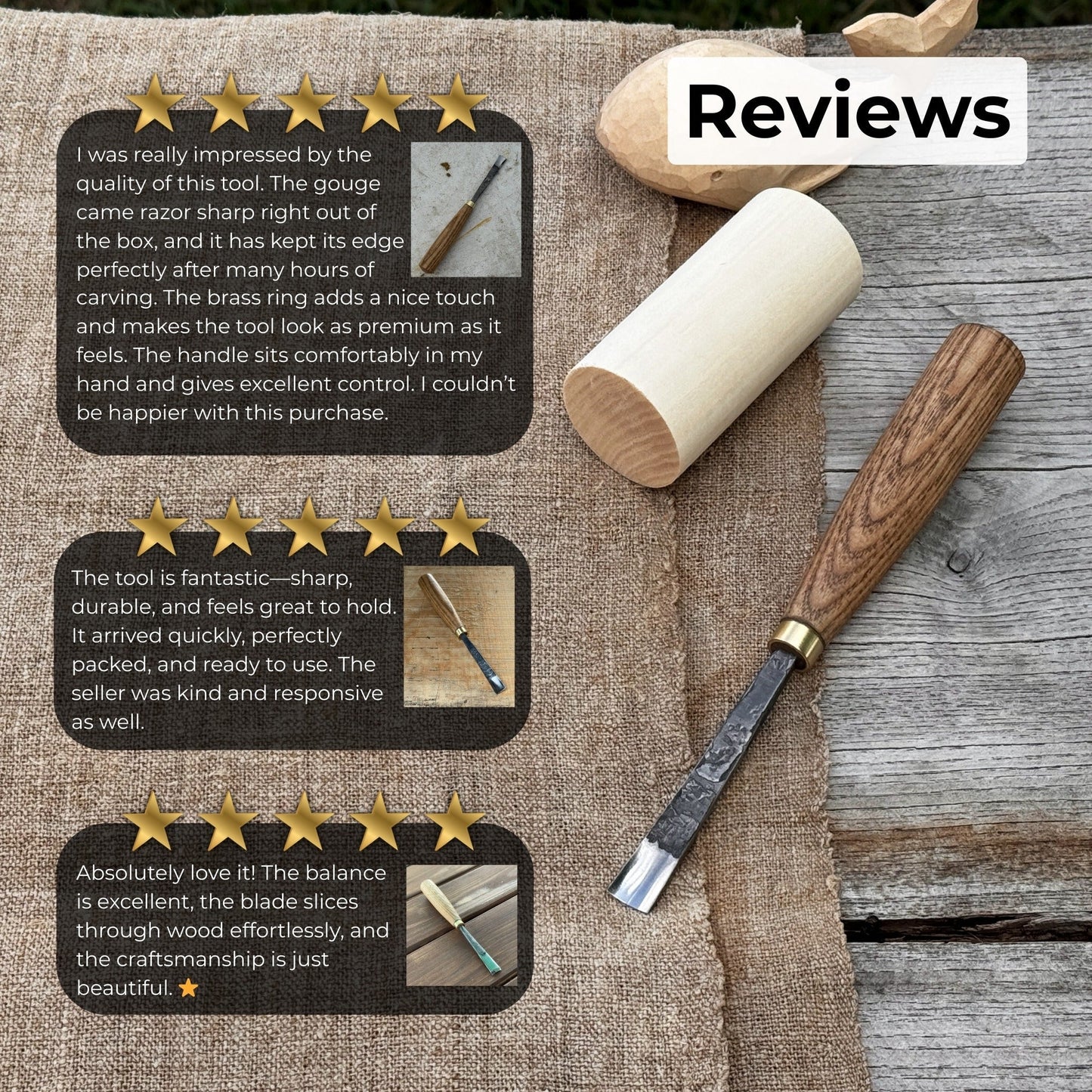 Straight Carving Gouge – 12 mm (0.47 inches)